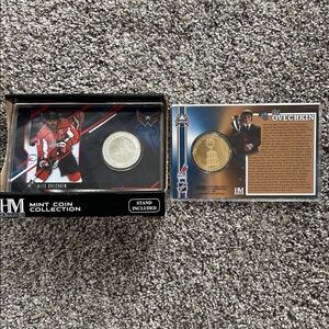 Set of 2: new Alex Ovechkin collectible silver coin & card